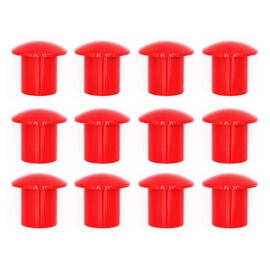 HLGHLG 12 PCS Reinforced Plastic Rebar End Caps Safety Mushroom Caps for Concrete Stakes Fits 10mm to 25mm Rebar (#3–#7)