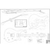 PRS electric guitar plans - full size - actual size
