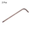 HARFINGTON 2pcs T10 Tamper Proof Torx Wrench Star Keys 76.5mm