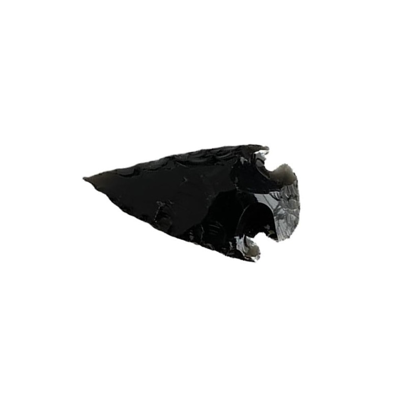 VIE Faceted Arrowhead, 3-4cm, Black Obsidian