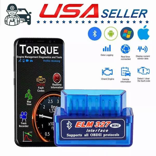 Unbranded Car & Truck Data Reads OBD2 Bluetooth Scanner Bluetooth