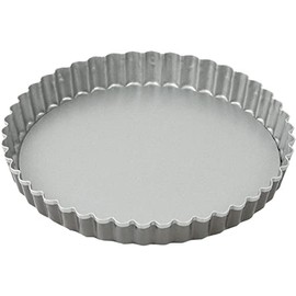 Delish Kitchen Pearl Metal Non-stick Tart Pan, 6.3 inches (16 cm), Removable Bottom CX-9