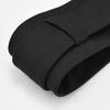 GUSLESON 8cm Black Tie for Wedding Solid Cotton Suit Tie