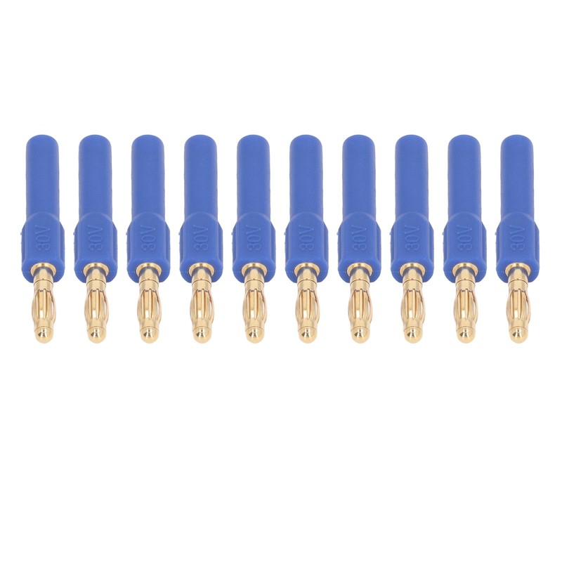 10Pcs Banana Plug 4.0mm Male to 2mm Female Connector 30V