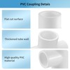 LESSO 10 Pack PVC Pipe Fittings, 1/2 inch PVC Tee