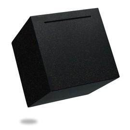 Piggy  for Adults Must Break to Open, Stainless Steel  Saving Box Purple Glitter Palm Size 4.75in money bank money saving - Color: Black