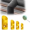 6-Piece Foam Pipe Cutting Kit with 15-53mm Insulation Cutting Guides