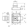 So-Tech® Furniture Lock 138 Screw-On Cabinet Lock with 2 Keys
