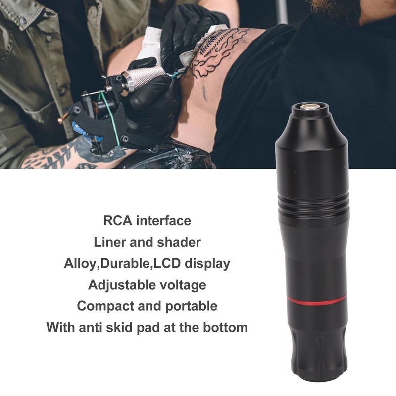 Tattoo Pen Machine Kit LCD Display Professional RCA Interface Electric