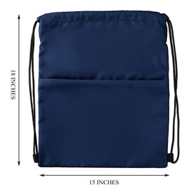 Vorspack - Mochila con cordón resistente al agua, saco deportivo con bolsillo lateral para hombres y mujeres