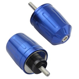 POSH 033979-01-10 Motorcycle Goods Handlebar End Ultra Heavy Bar End Type 2 For Honda/Suzuki Genuine Steering Wheel M6 Type CB1300SF/SB | CB400SF etc. Blue