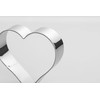 Maykito Heart Cookie Cutter Set-6 Pieces in Gratuated Size-Stainless Steel