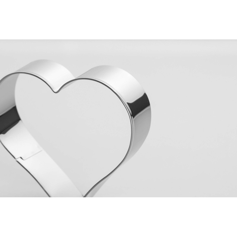 Maykito Heart Cookie Cutter Set-6 Pieces in Gratuated Size-Stainless Steel