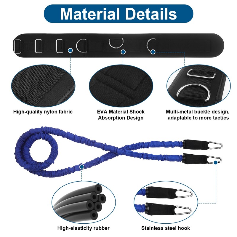 Basketball Zone Defense Bungee Kit | 1 Belts, 1×6.6ft &