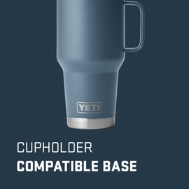 YETI Stainless Steel Rambler Travel Drinking_Cup, Vacuum Insulated with Stronghold Lid, 30 Ounces, Nordic Blue