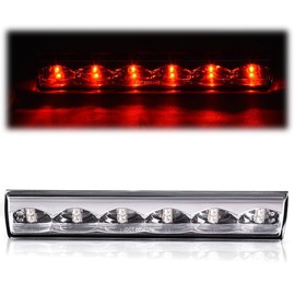 PIT66 LED 3rd Brake Light Compatible with Truck Cap Topper Leer Are Century LED Recessed Cargo Light High Mount Parking Light Third Brake Light Lamp AT-LED-36R Clear Lens Chrome Housing