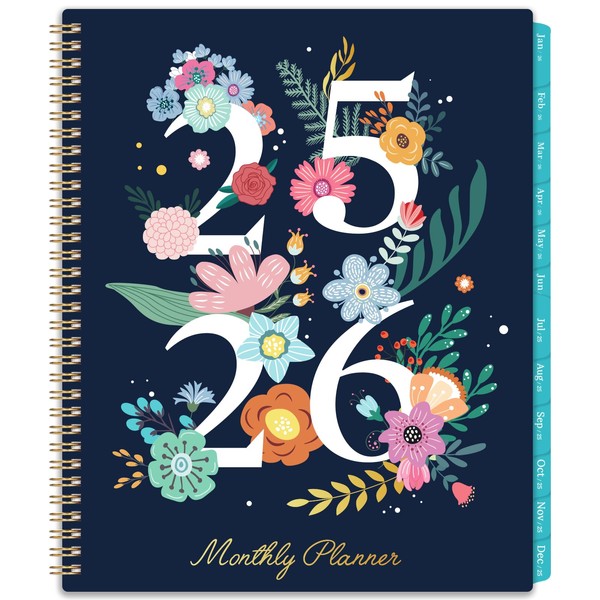 Monthly Planner 2025-2026- 18 Monthly Calendar from Jul. 2025 -