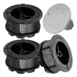 MAOZHOU Strimmer Spool Line,3 PCS Φ1.6mm 6m F016800570 String Trimmer Replacement Spool Line + Sleeve + 1600A01R5J Spool Cover,Autofeed Nylon Spools for Bosch UniversalGrassCut