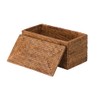 KOUBOO La Jolla Rectangular Rattan Box, Honey-Brown Toilet Roll Storage