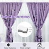 ARTALL Blackout Curtain Purple Butterfly Pattern Room Darkening Window Curtain