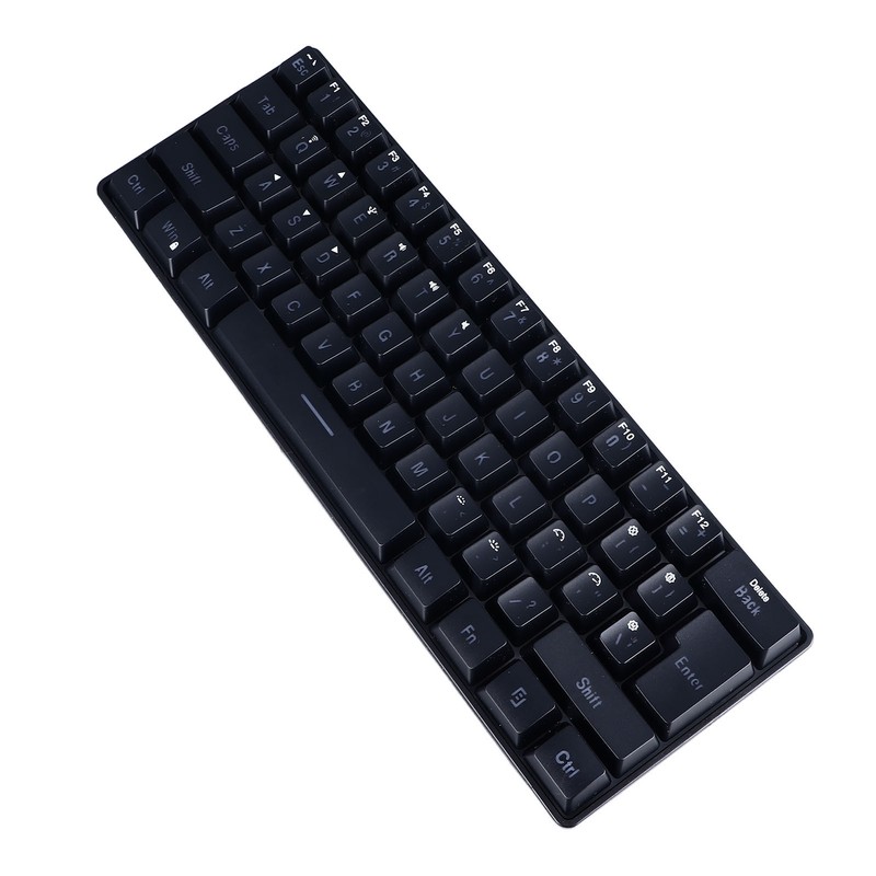 61 Keys Gaming Keyboard 2.4G Bluetooth Wired 3 Modes Keyboard