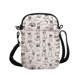 PYOUL Französische Bulldogge Liebhaber Geschenk Französische Bulldogge Design Crossbody Bag Französische Bulldogge Mutter Reisetasche Französische Bulldogge Merch, Französische Bulldogge Cb