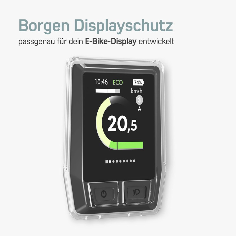 Borgen E-Bike Screen Protector, Suitable for Bosch Kiox Display BUI330,