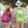 Cadimus Rain Cover Backpack Green Unicorn and Pink Mermaid School