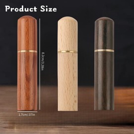 APZDFGIFCD Wood Portable Toothpick Holder Box 9 Pieces ,Mini Toothpick box Pocket Waterproof Case Toothpicks Container for Outdoor Picnic and Camping