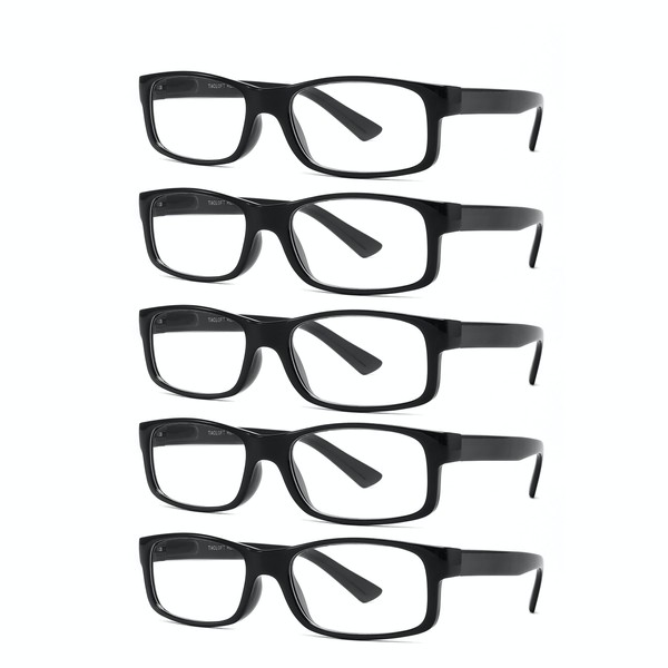 TACLOFT 5pack reading glasses kit blue coat clear sight solution