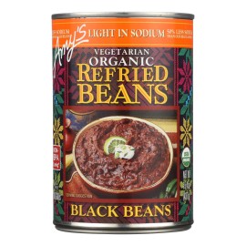 Amys Amy's Beans Refried Low Sodium Black 15.4 oz (Pack of 3)
