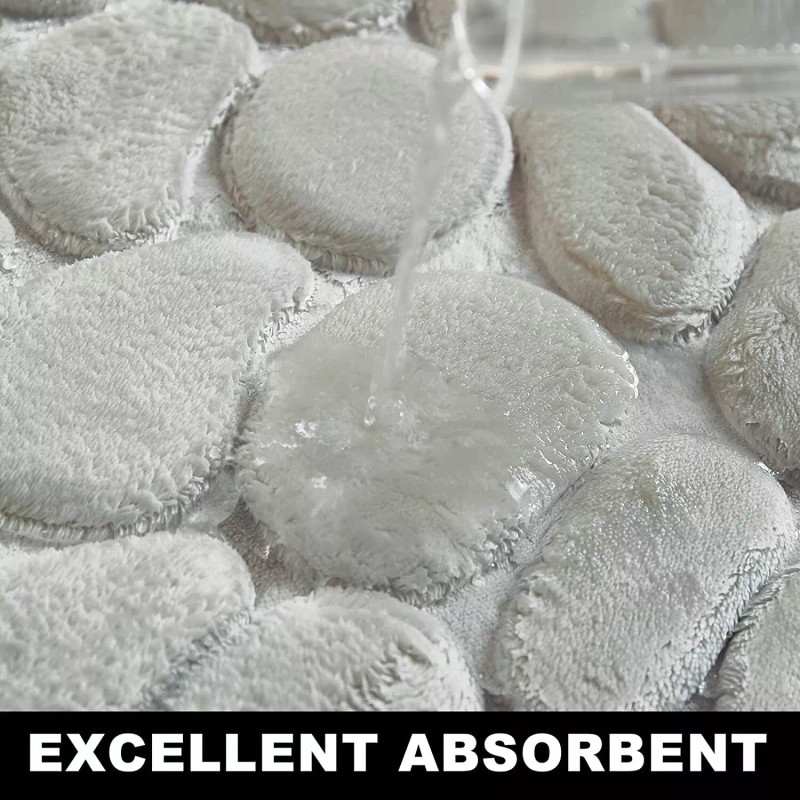 seeti Super Water Absorbent Soft Memory Foam Bath Mat Non-Slip