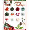 Floweroyal Poinsettia Artificial Christmas Flowers Red Flowers Mix Silk Flowers