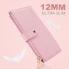 Travelambo RFID Wallet Women Large Size Bifold Multi Card Wallet