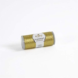 DMC CORPORATION DMC Diamant Grande Metallic Thread 21.8yd-Dark Gold Embroidery Accessory, Golden
