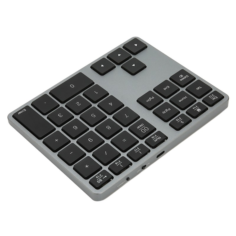 Wireless Number Pad 35 Keys Scissor Switch BT5.0 Aluminium Alloy