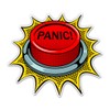 Panic Button - 8" Vinyl Sticker - for Car Laptop