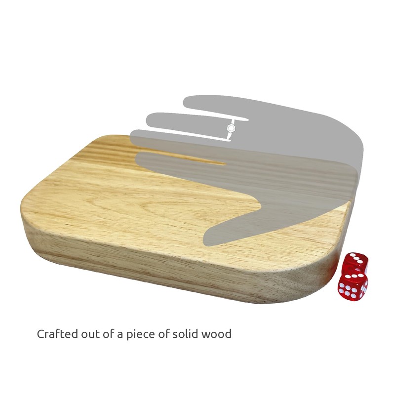WOWME Shut the Box Dice Game Solid Wood Board for