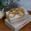Elements Decorative Gold Metal Links Figurine