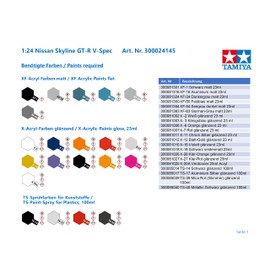 Tamiya 1:24 Nissan Skyline GT R V Spec