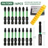 Opcloud Impact Screwdriver Bit Set, 16 Pieces 2” Phillips/Torx Tips