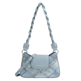 CEEKAY Women's Shoulder Bag, Handbag, Pochette, Crossbody Handbag, 3 Way, Lightweight, Smaller, Mini Bag, Large Capacity, Bag, Travel, Work, Office, Small Storage, Cute, blue