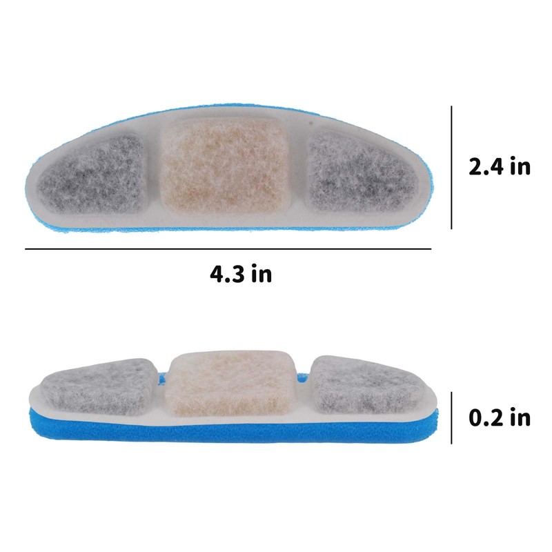Cat Water Fountain Filter,Arc-Shaped Sponge Activated Carbon Cat Fountain Filter