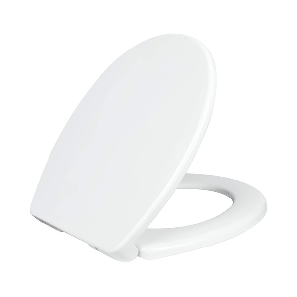 LUXE TS1008R Round Comfort Fit Toilet Seat with Slow Close,
