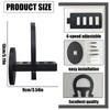 2 Pack Adjustable Cowboy Hat Rack Holder, Wooden Cowboy Hat