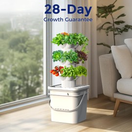 18 Plants hydroponic Growing System kit, hydroponic Tower Indoor Garden, 10-Liter Large-Capacity Water Tank Circulation, soilless Planting Vegetables and Fruits,Suitable for Indoor and Outdoor