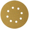 Mestool 58-AP Gold 5-Inch 8-Hole 80 Grit Dustless Hook&Loop 100-pack