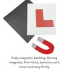 ShaniTech 2 Pack Fully Magnetic Learner L Plates, DVLA Approved,