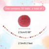 G2PLUS 2PCS Pre-strung Felt Ball Pom Pom Garland, 60 Balls,