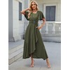 QMZ Wedding Guest Dresses for Women Have Pockets Cocktail Dress